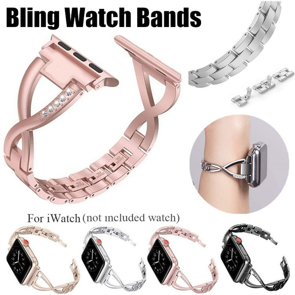 Bling Stainless Steel Band For Fitbit Inspire 3 Watch Strap Bracelet  Wristband