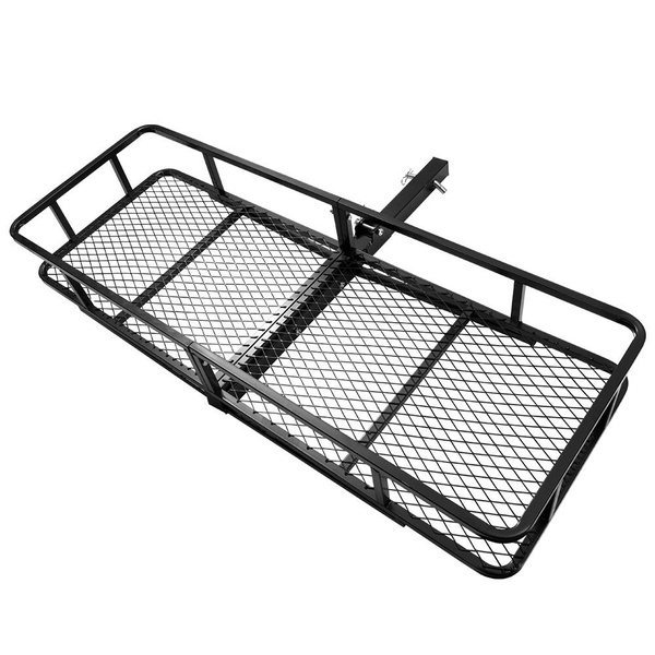 Cargo Carrier Luggage Basket Car Rack Foldable Hitch Mount Steel Mesh