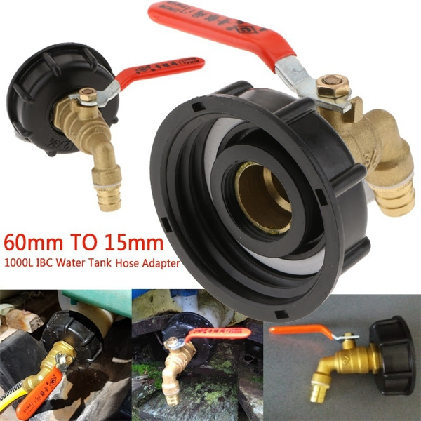 1000L IBC Water Tank Garden Hose Adapter Fitting Tool Connector 60mm to