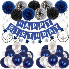 happybirthday, Blues, foilballoon, Balloon