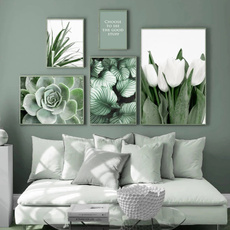 Pictures, Plants, Woman, Wall Art
