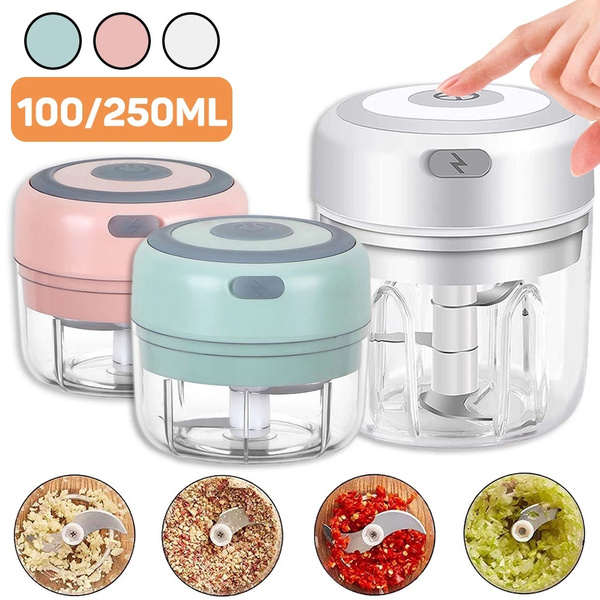 100ML Food Processor Blender Portable Electric Garlic Mincer