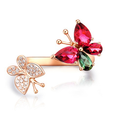 butterfly, DIAMOND, Jewelry, gold