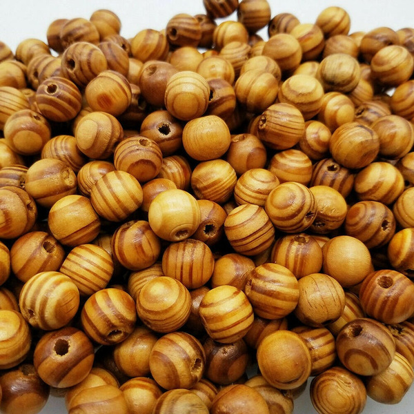 8,10,12,16,18mm Natural Wood Round Loose Spacer Beads Jewelry DIY Bracelet US 2H 