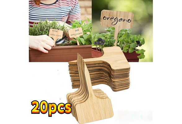 T type Plant Tags Wood Plant Labels garden Tags With A - Temu