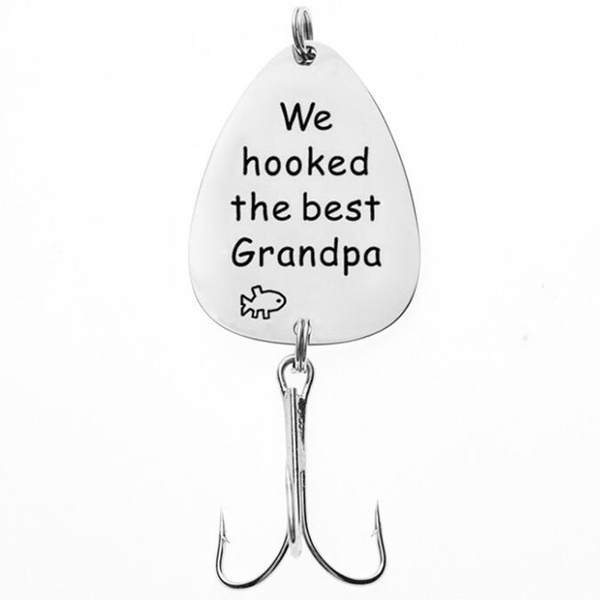 Fathers Day Gifts for Grandpa Papa Grandfather We Hooked The Best Grandpa  Fishing Lure Fisherman Gift for Christmas Birthday from Grandchildren