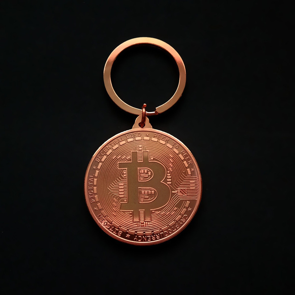 Gifts Jewelry Fashion Collectors Key Ring Commemorative Bitcoin Key Chain 