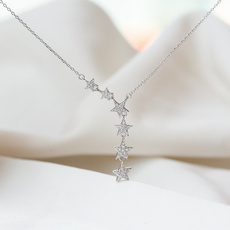 clavicle  chain, Star, Jewelry, Simple