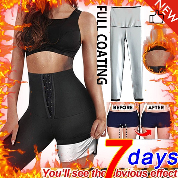 New Style Women Body Shaping Sauna Pants Waist Trainer Slimming Pants  Weight Loss Yoga Pants Leggings Pluz Szie XS-5XL