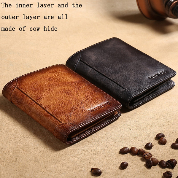Vintage Crazy Horse Leather Handmade Leather Wallet Mens Handmade Short  Purse With Money Clip And Card Slots Z0323 From Falmouth, $20.49 |  DHgate.Com