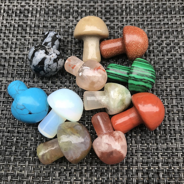 Mushroom Shaped Stones, Decorative Gemstone Mushroom