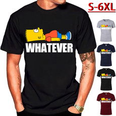 Printed T Shirts, Simpsons, Cotton T Shirt, Sleeve