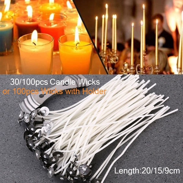 Cotton Core Candle Wicks with Pre-Tabbed Ends