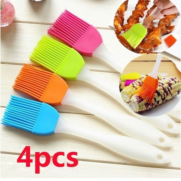1/6PCS Baking BBQ Basting Brush Bakeware Pastry Bread Cooking Silicone Oil