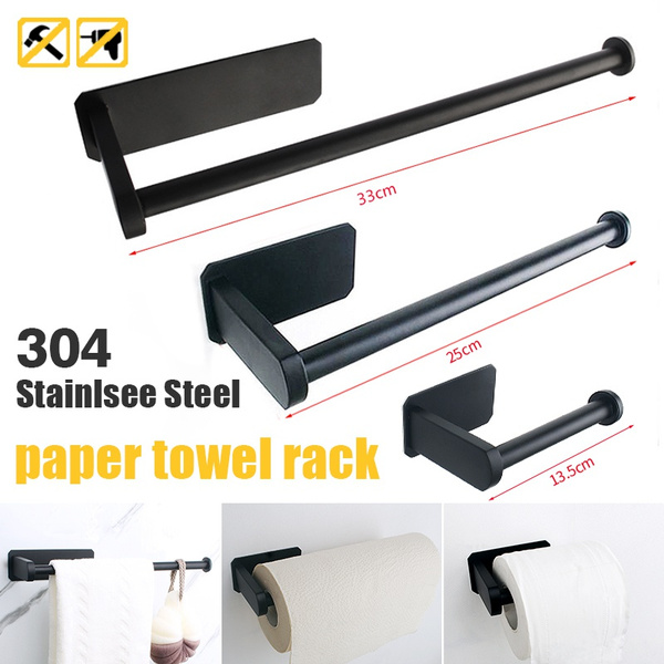 Toilet Paper Holder Wall Mounted Waterproof Adhesive Paper Roll