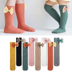bowknot, Lace, Socks, Knee High