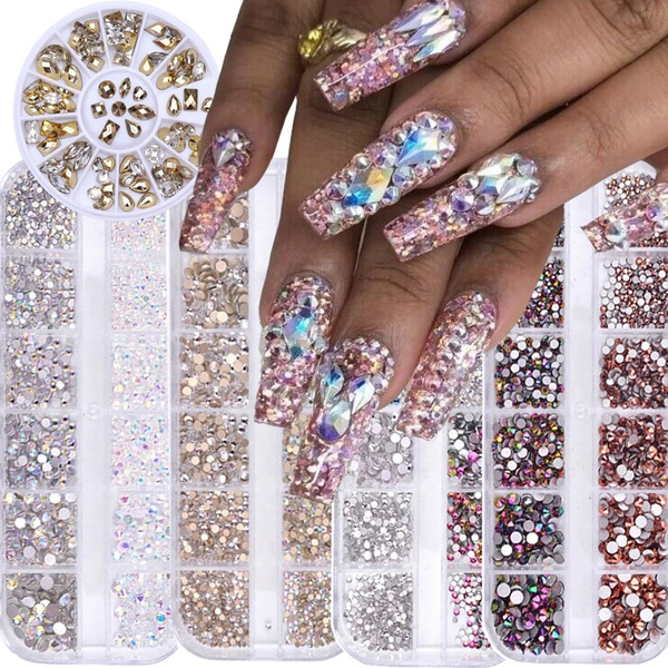 DIY Rhinestone Kit For Nails: 7 Gemstone Rhinestones For Flat Back Glass,  Nails, Clothes, Face, And Crafts From Bki_phonecase, $5.99 | DHgate.Com