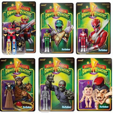 Super7 Mighty Morphin Power Rangers ReAction Figures - Wave 1 | Wish
