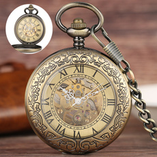 Antique, Chain, roundshapedmechanicalpocketwatch, menmechanicalpocketwatch