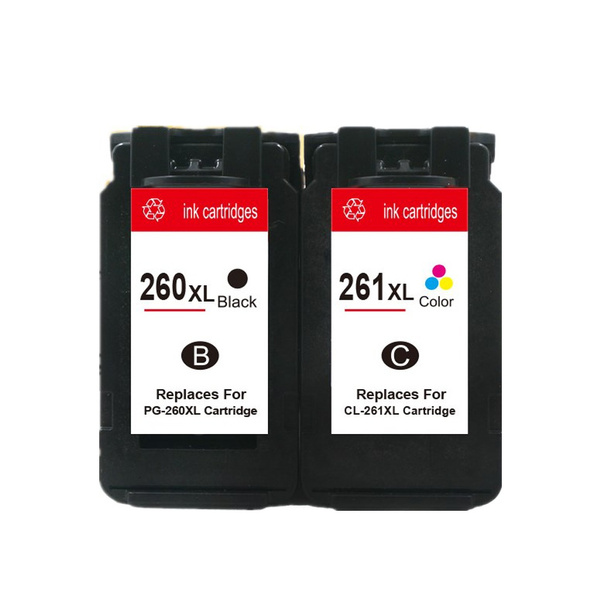 INKCLOUD - Cartuchos De Tinta Copatibles Con 260XL 261XL PG-260 XL CL-261 XL Cobo Pack Para