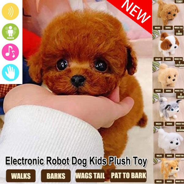 Electronic Pets Sound Control Robot Dogs Bark Stand Walk Cute Interactive Toys  Dog Electronic Husky Pekingese Toys For Kids - Realistic Reborn Dolls for  Sale