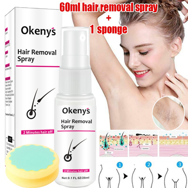 Hair Removal Spray 2 Minutes Effect Hair Removal Sprays Painless Depilatory  Cream Mild Nourish Super Natural Painless Permanent for Women / Men whole  body Depilatory Cream Powerful Permanent Hair Removal Cream Stop