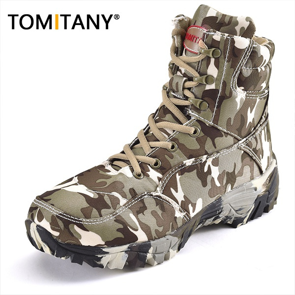 Tomitany combat boots military boots for men army boots climbing shoes ...