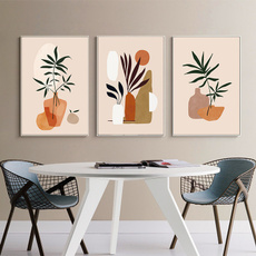 Plants, art, Orange, Vintage