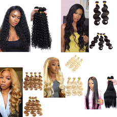 Black wig, wig, Fiber, hairbundleswithclosure