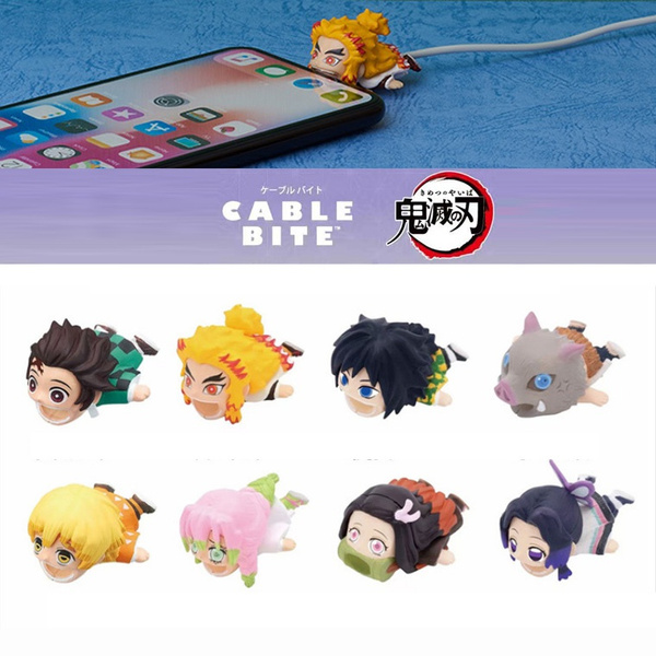 Cable Bite for iphone/android animals Demon Slayer cable protector iphone  protector your cable Dataline Winder Organizer cable bite stitch  Wish