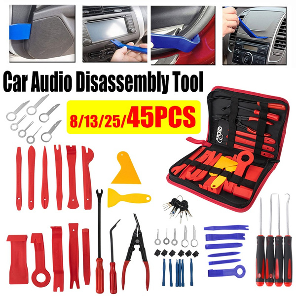 8/13/25/45PCS Portable Car Audio Disassembly Tool Removal Pry Tool