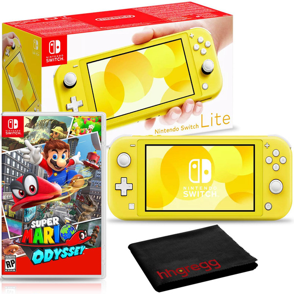 Nintendo Switch Lite (Yellow) Bundle with Super Mario Odyssey