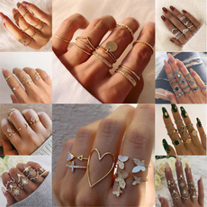 bohemianring, crystal ring, Love, Jewelry