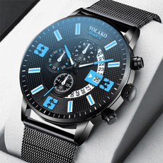 Steel, Stainless, Fashion, Casual Watches