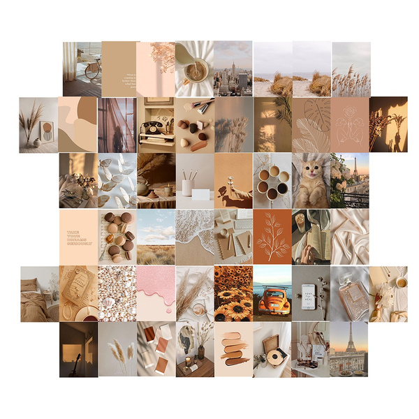 Wall Collage kit Aesthetic Pictures Beautiful Landscape Warm Color ...