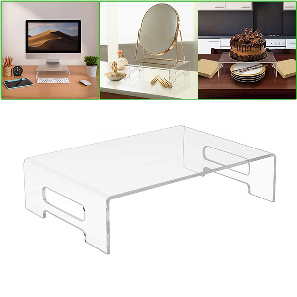 Elegant Monitor Stand Display Tray Shelf Bed Tray Keyboard Cover Laptop Monitor Showcase