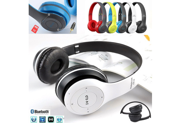 CUFFIE BLUETOOTH,CON MICROFONO,RADIO FM,AUX,SD CARD,P47