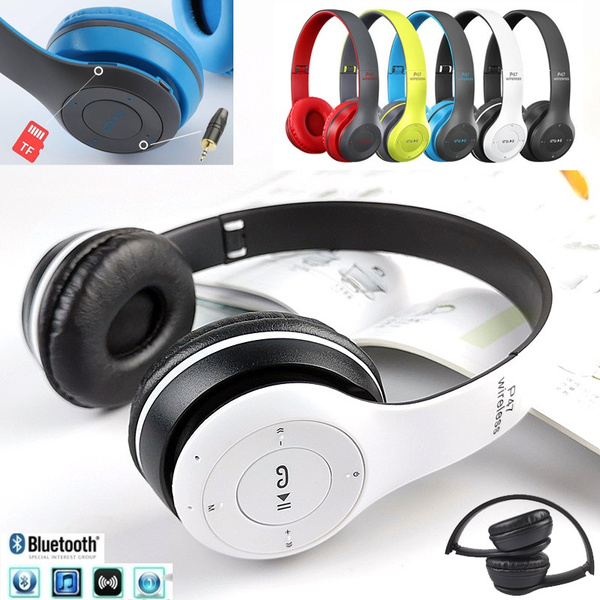 P47 Bluetooth Headphones Wireless Bluetooth 5.0 Heavy Bass Stereo Folding  Auriculares with Mic Support TF SD Card The Best Christmas Gift Wish
