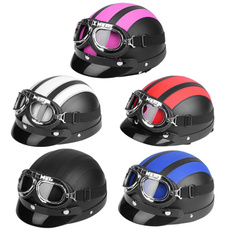 motorcycleaccessorie, Helmet, uv, leatheropenfacehalfhelmet