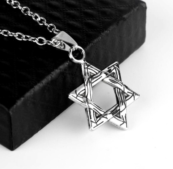 Star of David Cool Rock Style Titanium 