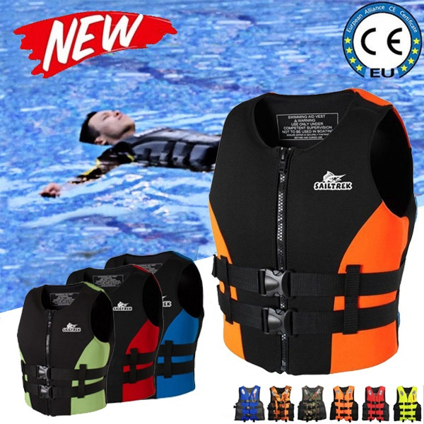 2021 New Adult Neoprene Fishing Life Jacket Water Sports Kayak Rowing