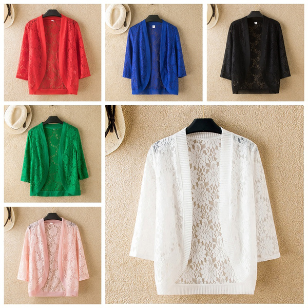 Girls Shiny Rhinestone Bolero Cardigan 3D Applique Shrug Party Dress Cover Up