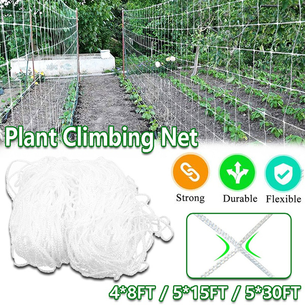 Garden Trellis Net Heavy Duty Grow Trellis Netting Mesh Plant Climb Support Net 