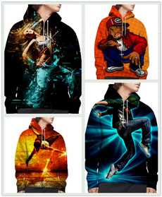 3D hoodies, Fashion, pullover hoodie, Sleeve