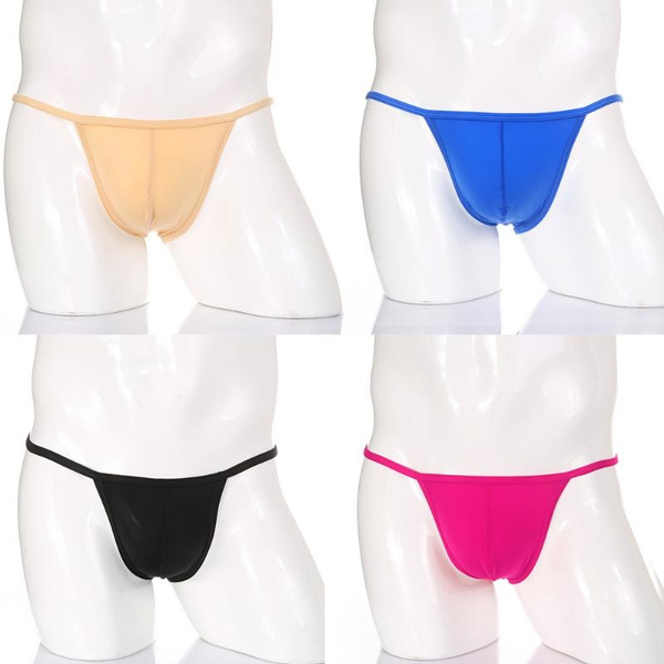 Sexy Men Transparent T-back Soft Breathable Bikini Underwear | Wish