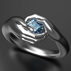 Blues, wedding ring, Silver Ring, Diamond Ring