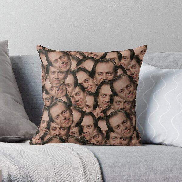 Steve Buscemi texture esd Soft Decorative Throw Pillow Cover Print