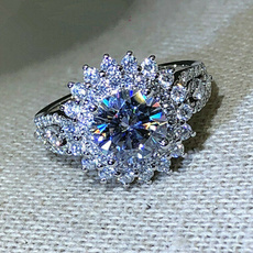 Beautiful, Sterling, exquisite jewelry, Engagement Ring
