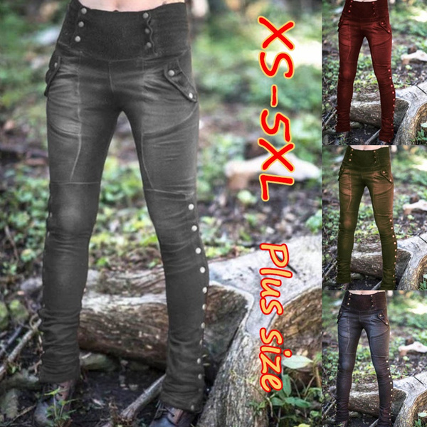 Outlaw Steampunk Trousers with Lace Up Style  DevilFashion Official