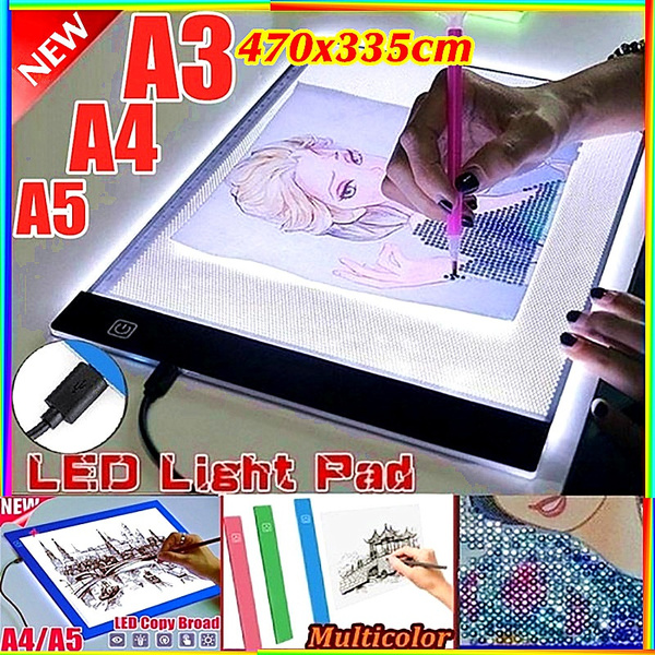 LED Tracing Light Box Board Art Tattoo A5/A6 Drawing Copy Pad Table Stenci